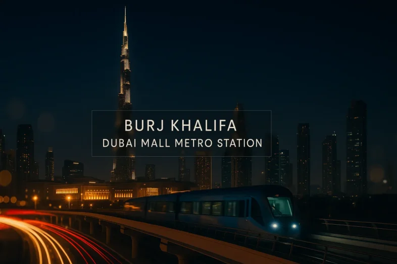 Burj khalifa dubai mall metro station