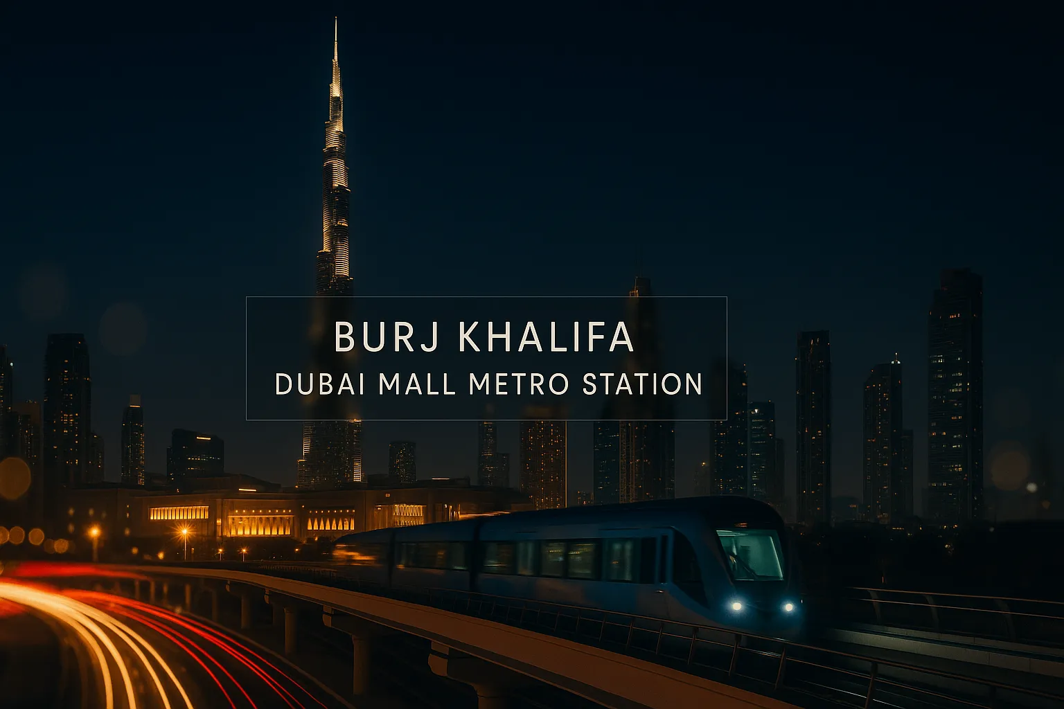 Burj khalifa dubai mall metro station