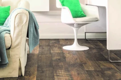 Pvc flooring in coarse country look