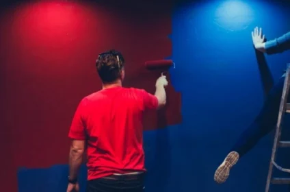 Studio painting dubai with vibrant paint colours by professional painters dubai. expert painting dubai for a touch of art