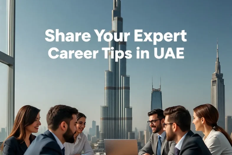 Share Your Expert Career Tips in UAE
