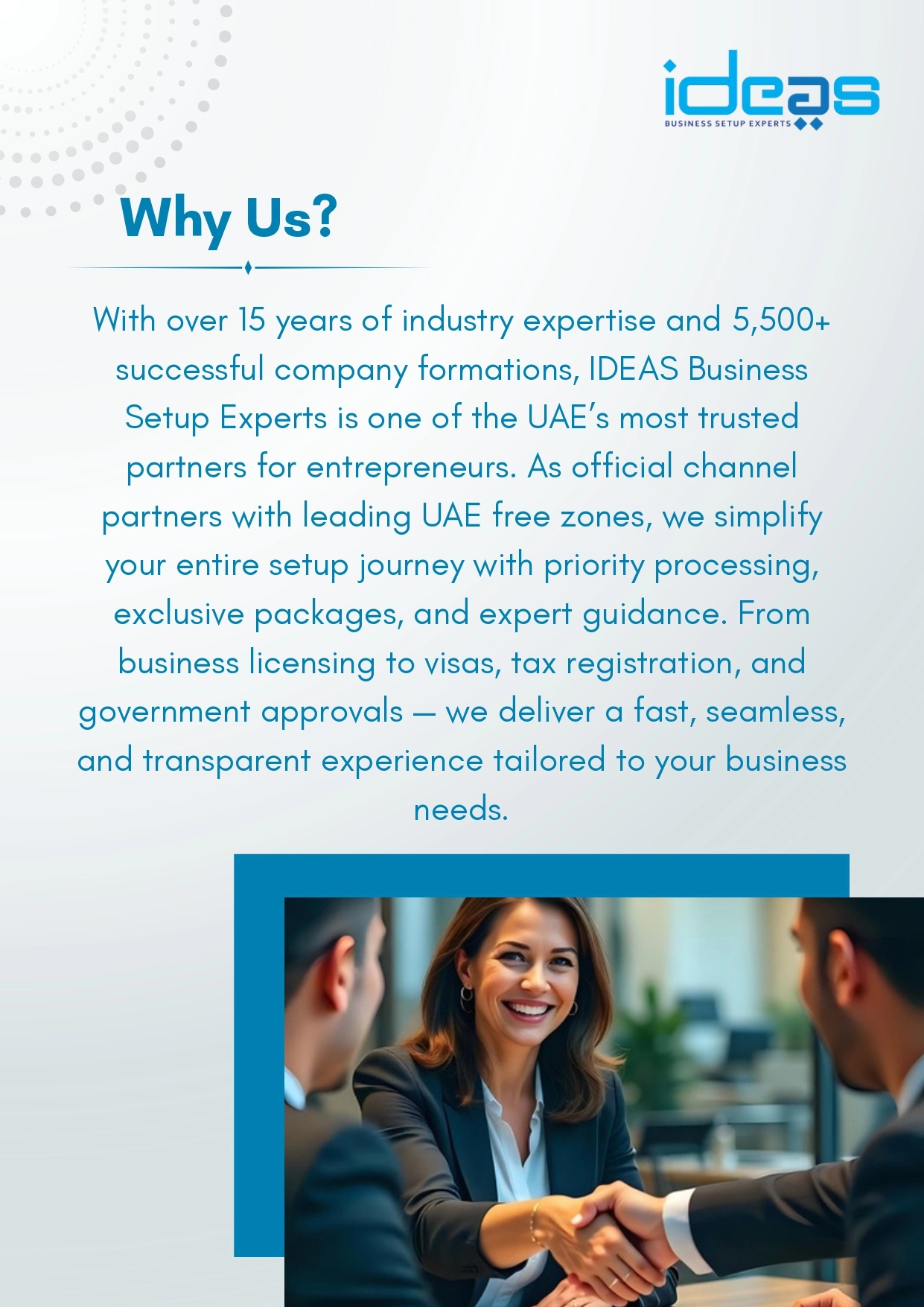 Ideas brochure page