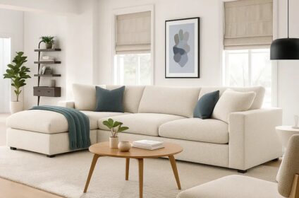 Modernize Relleno L Shape 4 Piece Sectional Sofa Set Beige 1 800x