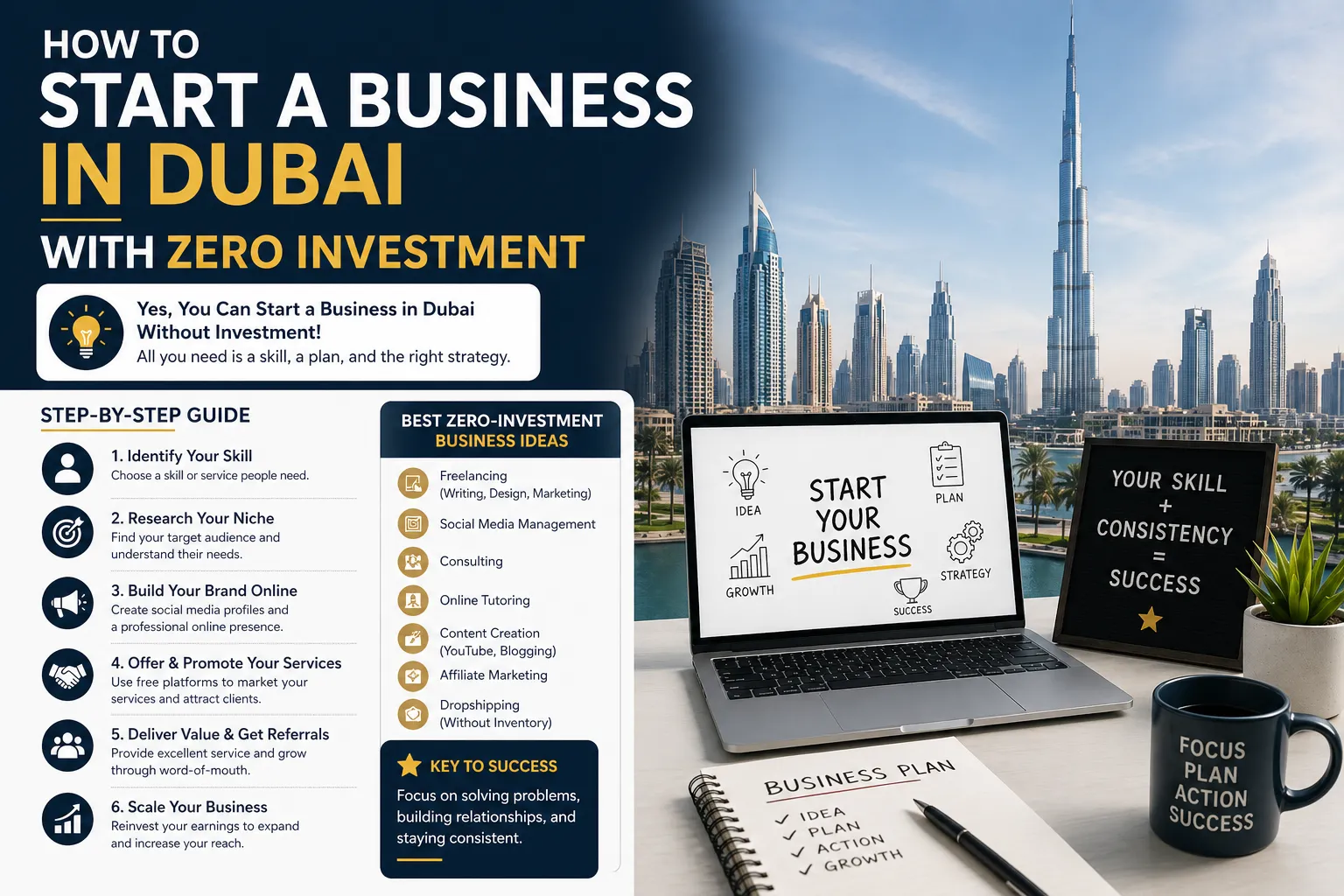 How to Start a Business in Dubai with Zero Investment