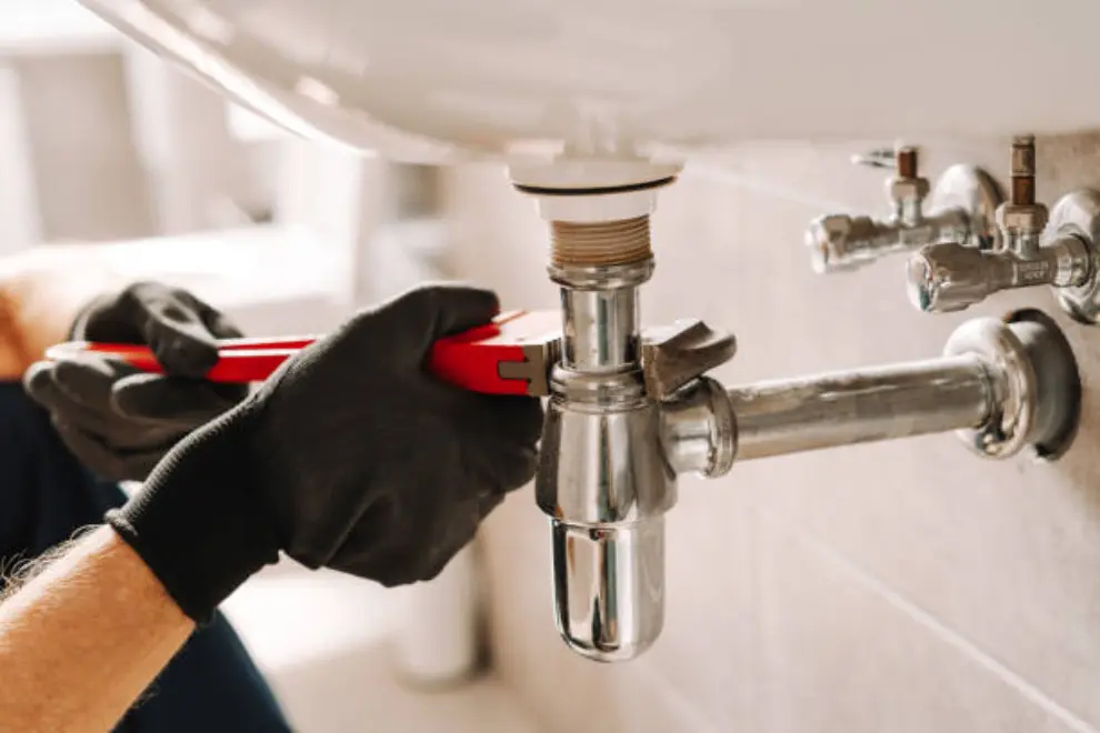 Plumbing maintenance work