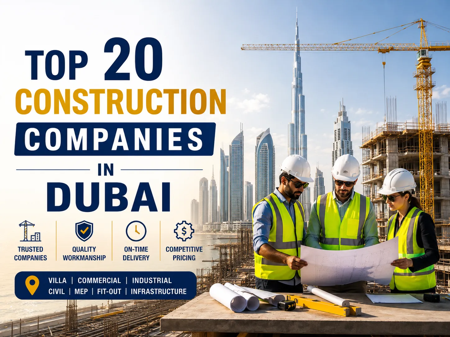 Top 20 Construction Companies in Dubai to Compare