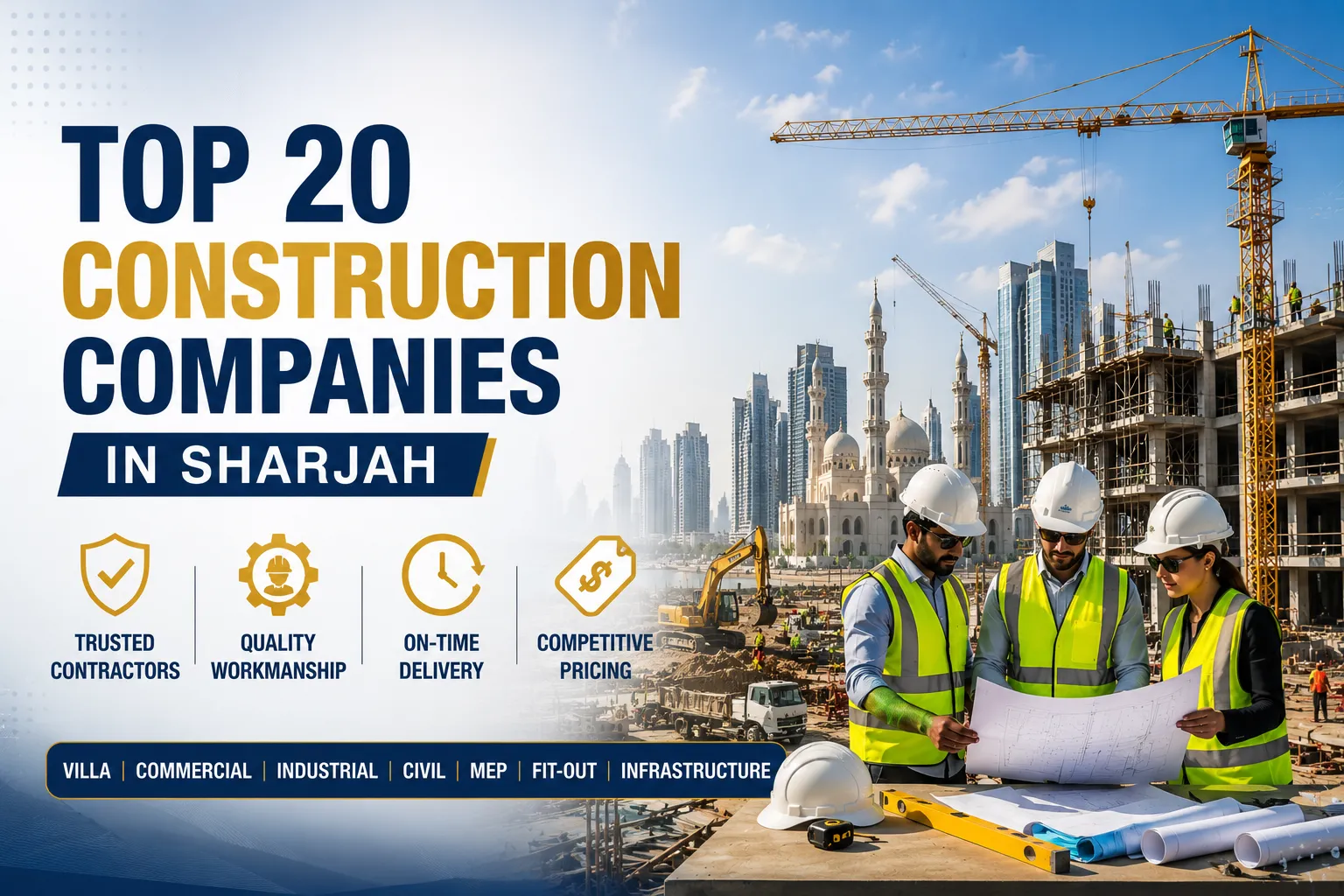 top 20 construction companies in sharjah