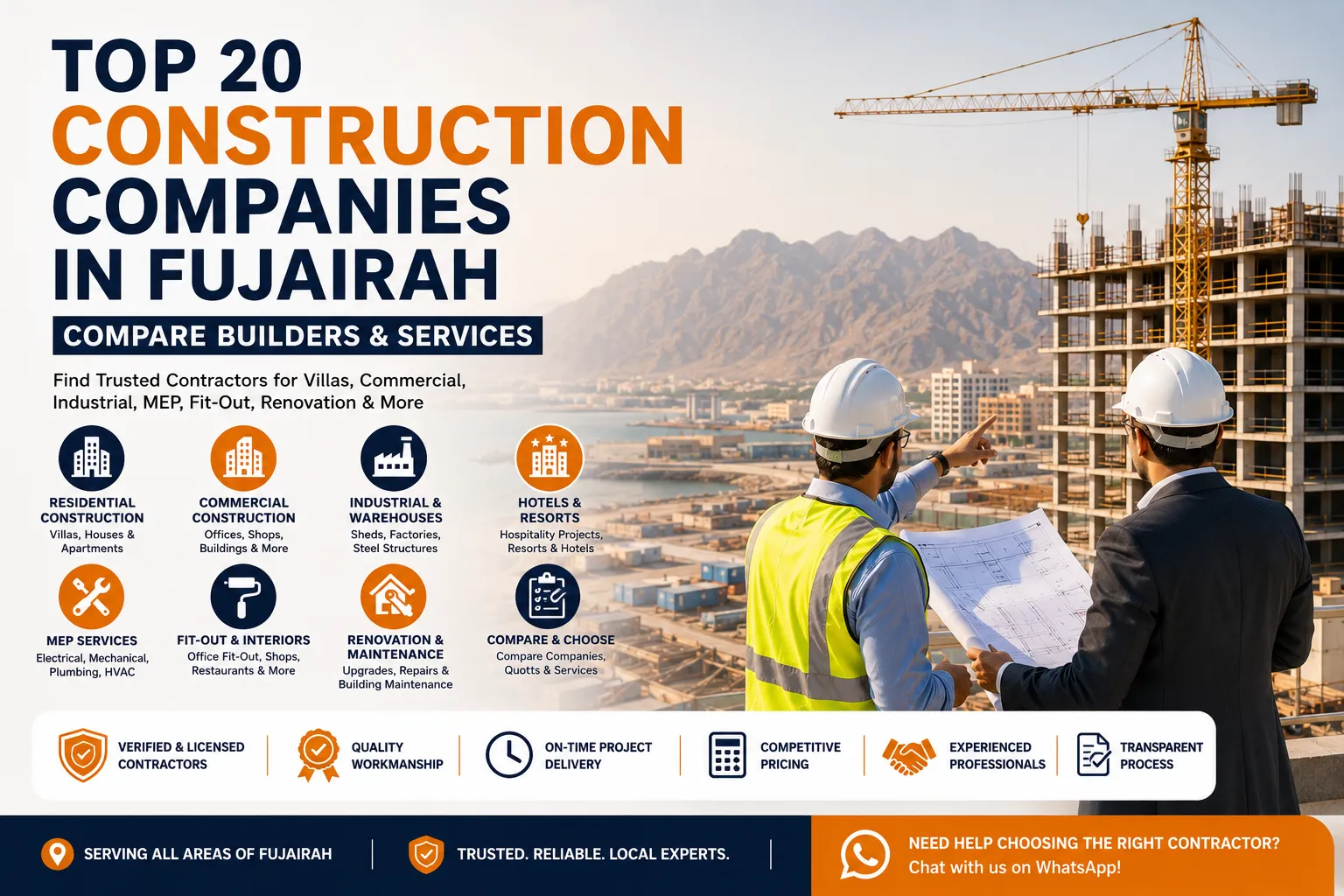 Top 20 Construction Companies in Fujairah | Compare Builders & Services