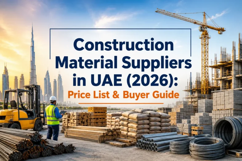 Construction Material Suppliers in UAE (2026): Price List & Buyer Guide